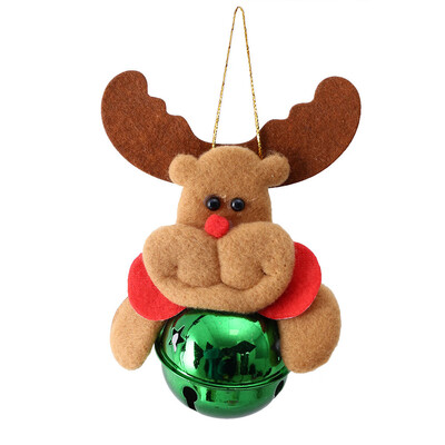 

Tailored 1PC Christmas Bell Hanging Ornaments Wooden Santa Claus Xmas Tree Pendant Decor