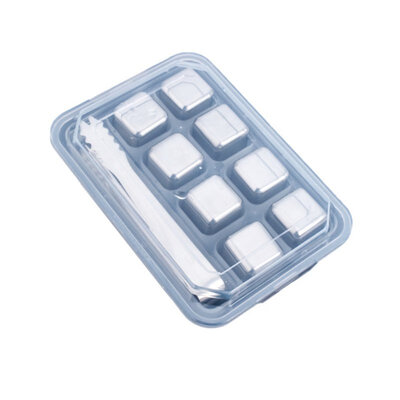 

Whiskey Rocks Stainless Steel Reusable Ice Cubes Metal Whiskey Stones Chilling Stones