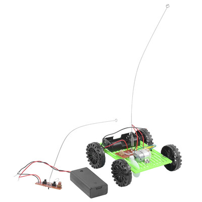 

PXWG KB000009 DIY Green Two-way Remote Control Car Set Toy