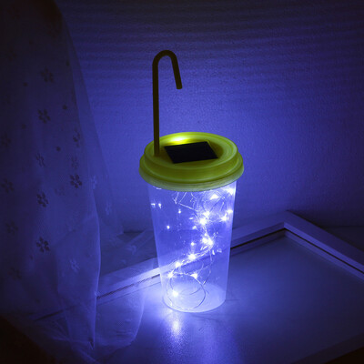 

Gobestart Solar Powered 15 LED String Light Fairy Lid Bottle Cap Lamps Decor