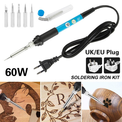 

3060W Soldering Iron Kit Temperature Adjustable Electric Solder Iron Pen Set with Extra Soldering Tips