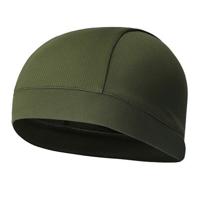 

Summer Absorb Sweat Breathable Elastic Riding Skull Cap Solid Color Outdoor Sport Quick-Dry Cycling Cap For Women Men
