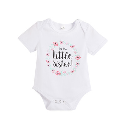 

Summer Baby Girls Clothes Girl Short Sleeve Floral Letter Printing T-Shirt Children Kids Cute Clothes