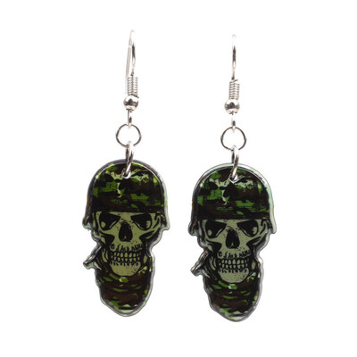 

Halloween Fashion Cartoon Zombie skull Earrings