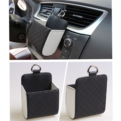 

Car Auto Faux Leather Storage Box Coin Bag Organizer Pocket Hanging Holder Pouch