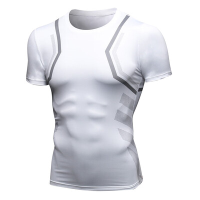 

Toponeto Mens Summer New Style Sports Fitness Fast Dry Clothes Sports Short Sleeves Top