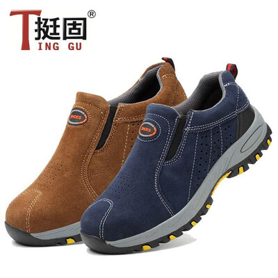 

High-density labor insurance shoes factory direct anti-smashing anti-smashing labor insurance shoes a pedal casual sports safety s