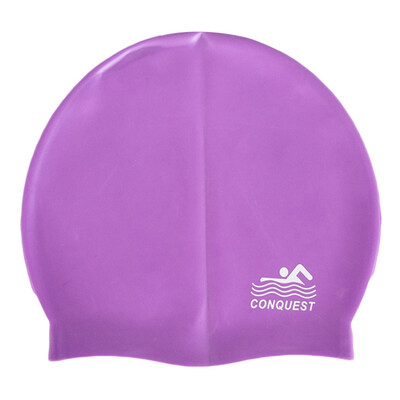 

Women Men Ladies Rainbow Colorful Waterproof Silicone Ear Long Hair Protection High Elastic Swim Pool Swimming Cap Swimwear Hats