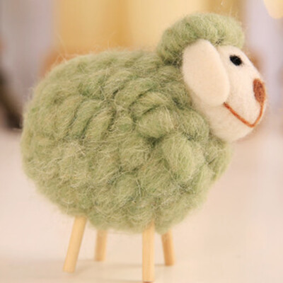 

Aohua 2019 1012cm Creative Wool Felt Cute Sheep Gift Christmas Ornament Decoration Handmade Home Photography Props Crafts-in