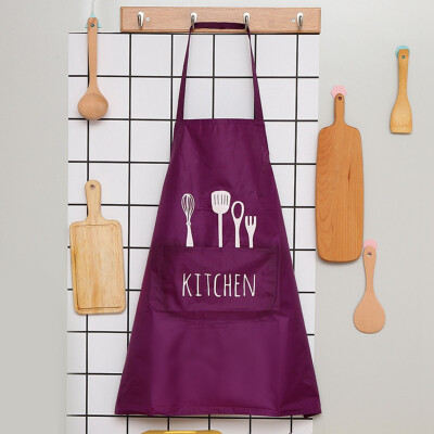 

Women Cooking Kitchen Restaurant Chef Adjustable Bib Apron Waterproof Oil Proof