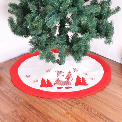 

Christmas Tree Skirt White And Red Christmas Tree Skirt Christmas Ornaments Party Decoration