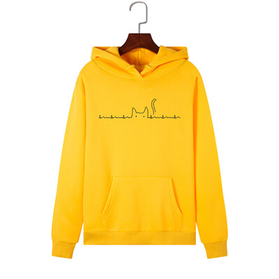 

Tailored Women Long Sleeve Print Hooded Sweatshirt Automn&Winter Blouse Lady Tops
