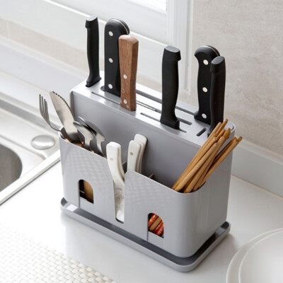 

Toponeto Household Kitchen Drain Cage Cutlery Storage Box Wall-Mounted Chopsticks Tube