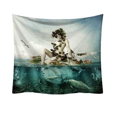 

Toponeto Fashion Tapestry Pattern Fresh Style Decorative Tapestry Home Decor 95×73CM