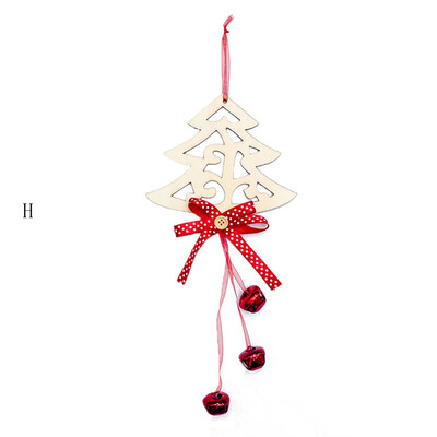 

Tailored Creative Christmas Tree Pendant Wooden Cabin Elk Santa Christma Party Decoration