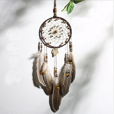 

HOT Handmade Dream Catcher With Feathers Car Or Wall Hanging Decoration Ornament