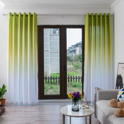 

Solid Gradient Window Tulle Curtain Sheer Drape Valance Bedroom Curtain Living Room Home Decor