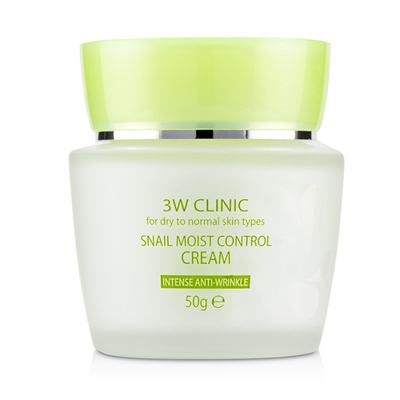 

3W CLINIC - Snail Moist Control Cream Intensive Anti-Wrinkle - For Dry to Normal Skin Types 50g17oz
