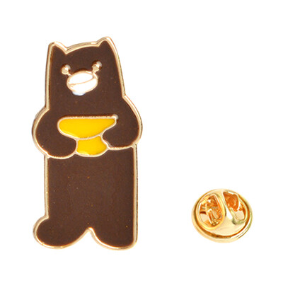 

New Cartoon Cute Fruit Animal Mountain Car Bear Swan Enamel Brooches Pins Badge Clothes Decoration Jewelry Women Gift Pin