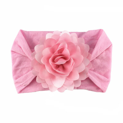 

Soft Cotton Knit Baby Heaband Cute Flower Elastic Haarband Baby Cute Girls Big Floral Design Headband Headwear Apparel Photograp