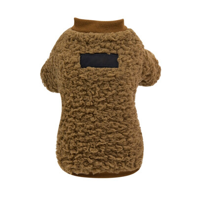 

Pet Solid Warm Clothes Autumn And Winter 2-legged Costume Coat Dog Outfit Tops