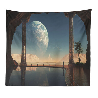 

Toponeto Colorful Print Tapestry Art Room Wall Hanging Tapestry Art Nature Home Decor