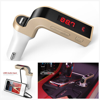 

〖Follure〗G7 Bluetooth Car Kit Handsfree FM Transmitter Radio MP3 Player USB Charger & AUX