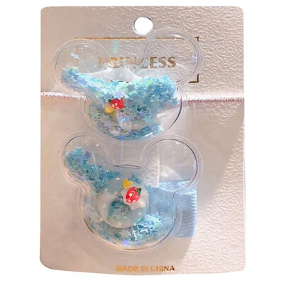 

Girls Hair Clips Cute Cartoon Shape Hair Pin Rope Ponytail Set Children Princess Hair Accessories