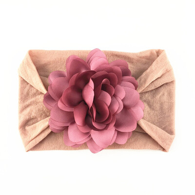 

Soft Cotton Knit Baby Heaband Cute Flower Elastic Haarband Baby Cute Girls Big Floral Design Headband Headwear Apparel Photograp