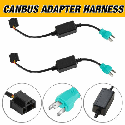 

2pcs H4 9003 LED Headlight Canbus Adapter Harness Decoder Anti Flicker 4A