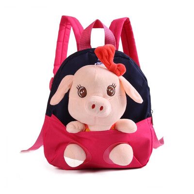 

Cute Baby Bag New Anti-lost Childrens Backpack Cute Plush Pig Childrens Backpack