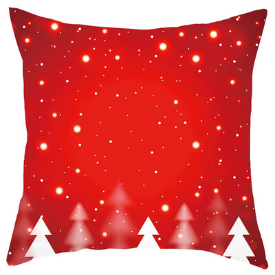 

Tailored Merry Christmas Short Plush Pillowcase Sofa Pad Set Home Decoration 18x18 Inch