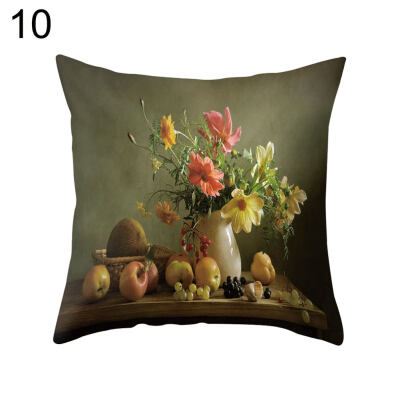 

Flower Vase Throw Pillow Case Cushion Cover Sofa Bedroom Car Cafe Office Decor