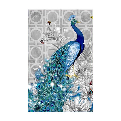 

5D Diamond Rhinestone Painting Peacock Cross-Stitch DIY Crafts Home Room Decor