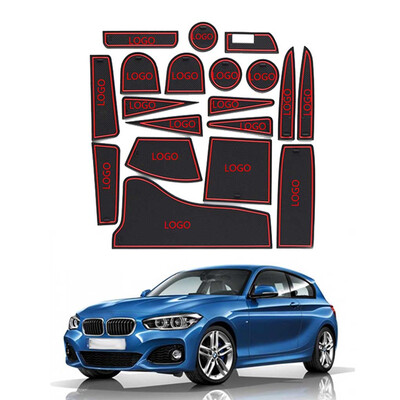 

19PCSSet Replacement for BMW 1 Series 118i 120i 125iM M135i Non Slip Interior Door Pad Cup Mat Gate Slot Mat