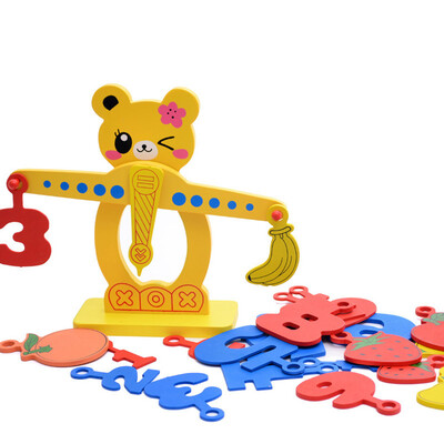 

Siaonvr Wooden Balance Game Scales Early Learning Weight Child Kids Intelligence Toys