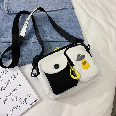 

Tailored Women Fashion Canvas Patchwork Coin Purse Shoulder Tote Handbag Casual Bag