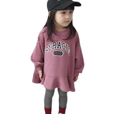 

Spring Autumn Sweatshirt Kids Baby Girls Cute Tops Kids Loose Letter Print Comfortable Sweatshirt Skirt Outerwear