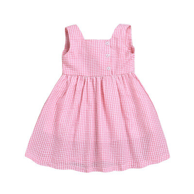 

Summer Dress For Girl Sleeveless Kids Girl Dress Plaid Causal Kids Clothes Baby Girl Clothes Dresses 2019