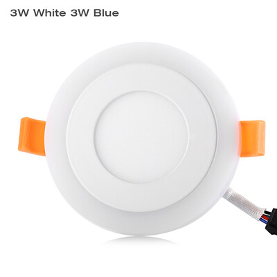 

Round LED Blue White Panel Light Indoor Recessed Ceiling Lamp
