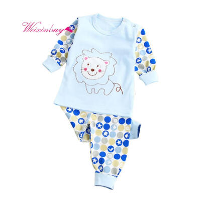 

Children Clothing Set Baby Girl Underwear Autumn Long Sleeve Cartoon T-shirt Pants Fashion Boy Clothes Set Children Clothing