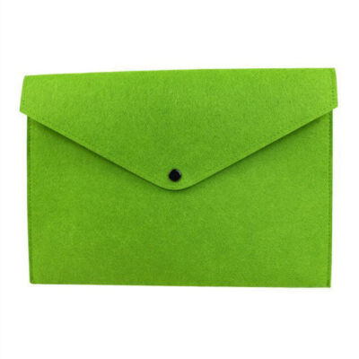 

Portable Solid Color Portable A4 Felt File Folders Storage Bag Office Document Envelop Storage Folder