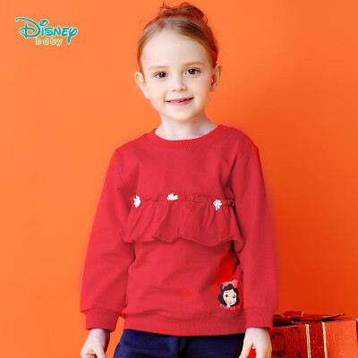 

Disney Childrens Wear Childrens Sweater Autumn New Tops Female Baby Shoulder Buckle Casual Long Sleeve Jacket 183S1049 Red 12 Months Height 80cm