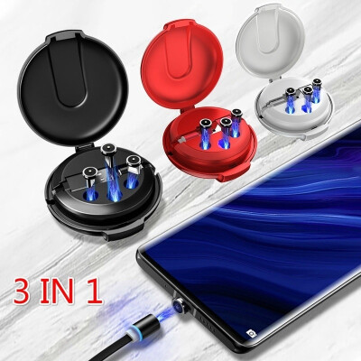 

3 In 1 Magnetic Retractable Fast Style Portable Charging Cable Micro USB Type C Multifunctional Car Mobile Phone Data Line