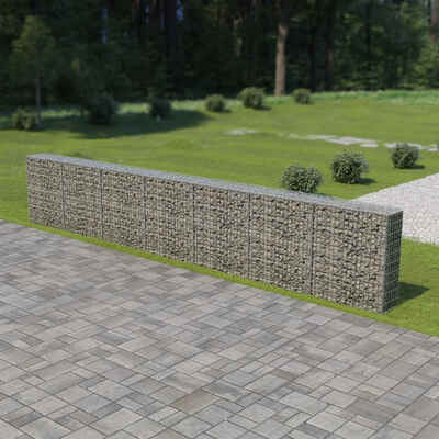 

Gabion Wall with Covers Galvanized Steel 236"x118"x394