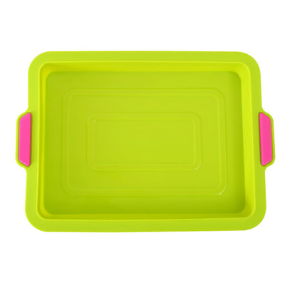 

Gobestart 1PC Silicone Cake Mold Pan Muffin Chocolate Pizza Baking Tray Mould