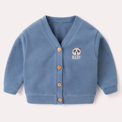 

Baby Girlbaby Boy Knitting Cardigan​ 0-4T Casual Solid Color Cartoon Pattern Clothes Windproof And Warm Childrens Cardigan​