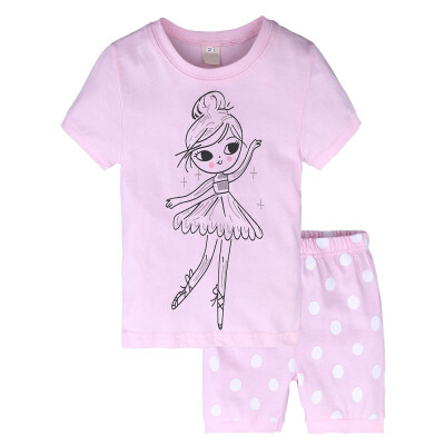 

Girls Clothing Sets 2019 Summer Cotton Vest T-shirt Shorts Pants Sleeve Children Sets Casual Fashion Girls Clothes Suit 2PCS
