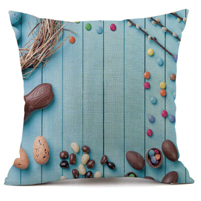 

〖Follure〗Easter Sofa Bed Home Decoration Festival Pillow Case Cushion Cover