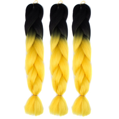 

Gobestart 1PC New Fashion Womens Gradient Long Braid Wavy Party Wigs P